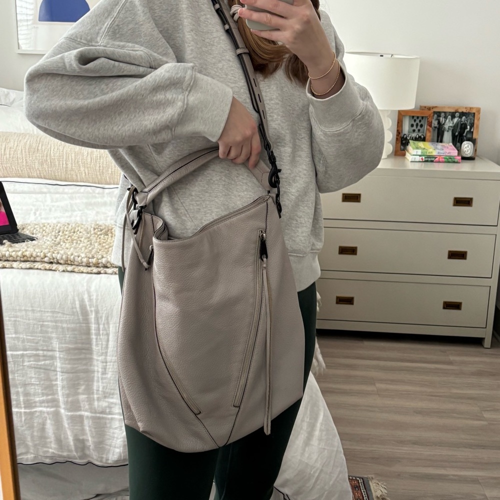 Rebecca Minkoff Double Moto Zip Hobo Bag